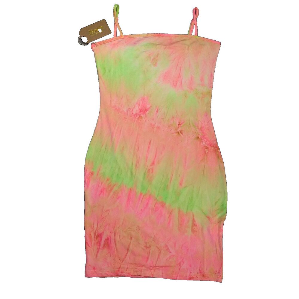 Juniors Sundress New with Tags Bodycon Size Medium Tie Dye Resort boho